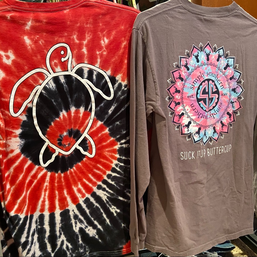 2 Long Sleeve Simply Southern T-Shirts